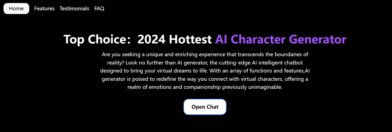 Dive into infinite digital intimacy with Character AI Generator.
